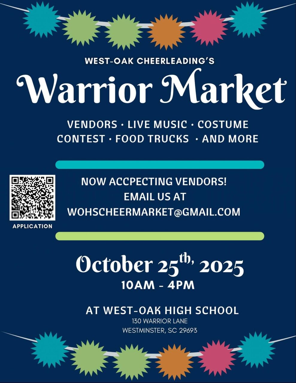 flier for Warrior Market