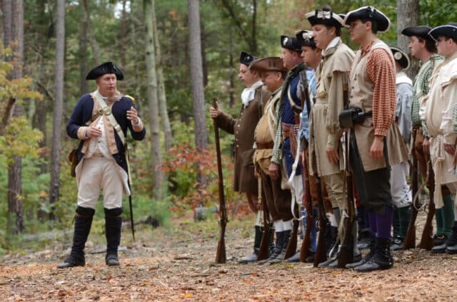 Revolutionary War reenactors
